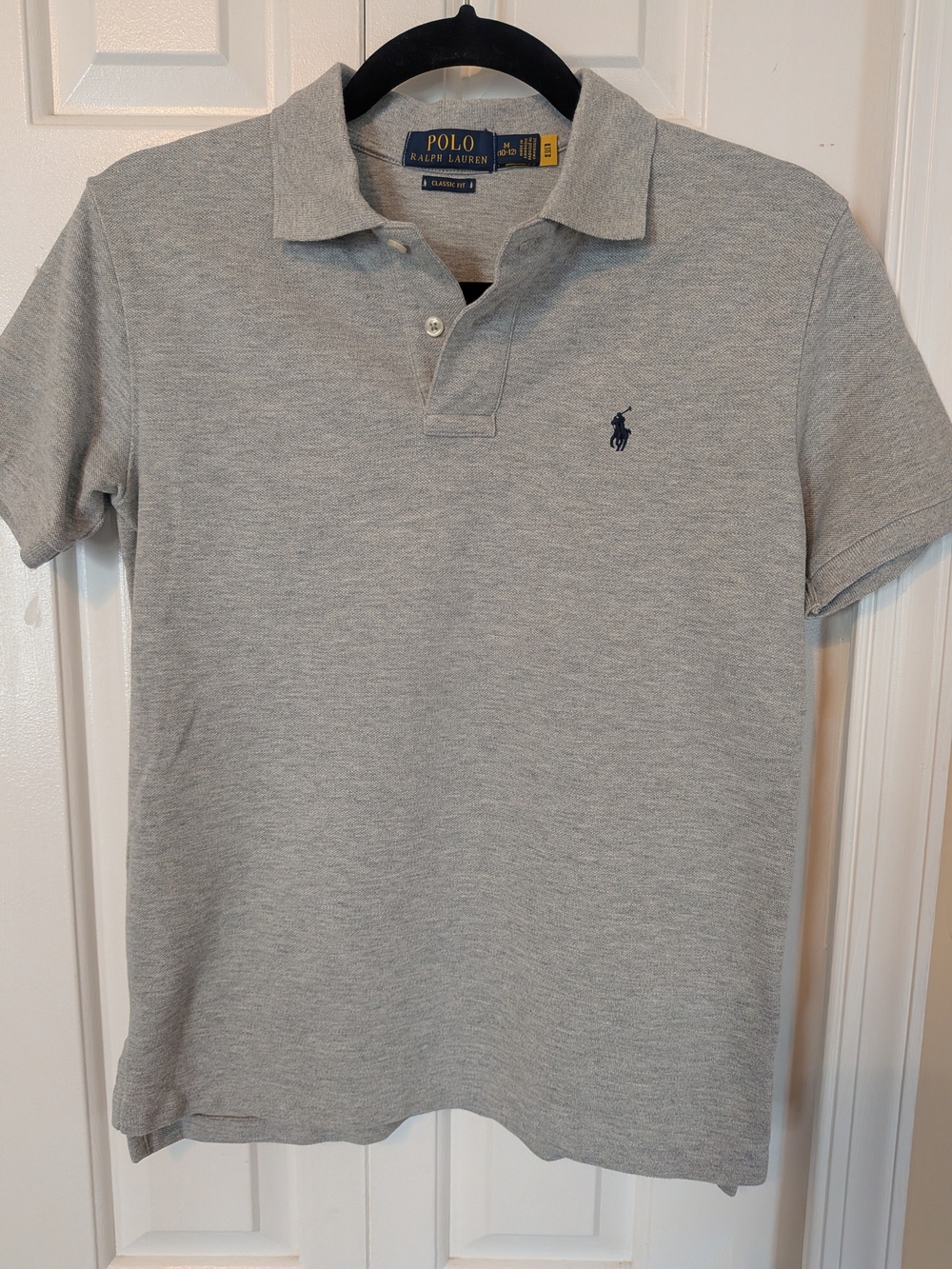 BUNDLE of 2 Polo by Ralph Lauren Boy's Light Gray and Ombre Shirts